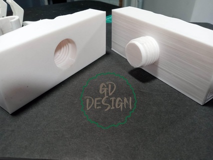 ladrillo puerta encargarse empulgueras juntos tornillo cor Arte pintable 3d print model - Mito3D