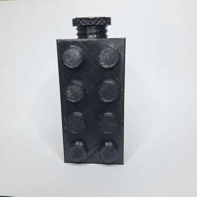 backstein geocache spiel container lego 3d print model - Mito3D