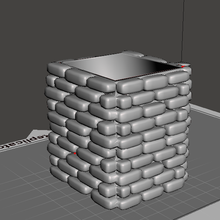 brick pencil holder architecture foryou 3d print model - Mito3D