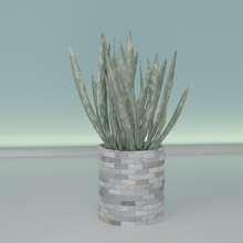 tuğla bitki tencere 41 Yaprak kaktüs doğa örtüsü çiçek şekil Öz çanak vazo sulu ev eşyaları sofra takımı genel dekor botanik Bahçıvanlık yeşil 3d print model - Mito3D