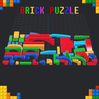 brick puzzle - block bow toys kids building blocks construction creative educational 3d print model - Mito3D