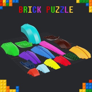 brick puzzle - block special bows toys kids building blocks construction creative educational 3d print model - Mito3D