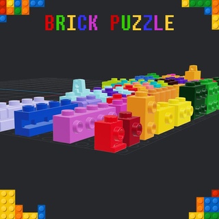 brick puzzle - block special toys kids building blocks construction creative educational 3d print model - Mito3D