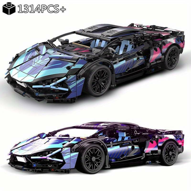 brick technic car temu mod sbpk001 Game toy auto vehicles 3D print model - Mito3D