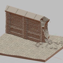 brick wall 3d print model - Mito3D