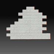 brique mur architecture art high poly imprimable modèle gadget 3d print model - Mito3D