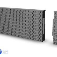 brick wall modular - warhammer age sigmar bolt action flames war scenery terrain wargame modern architecture house thumbnails building figures game land dungeon fantasy games accessories 3d print model - Mito3D