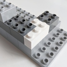 bricks corner connector game brick duplo lego minifig block edge piece 3d print model - Mito3D