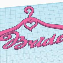 bridal hanger - bride hook 3d print model - Mito3D