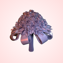 gelin gül buket moda çiçek düğün damat 3d print model - Mito3D