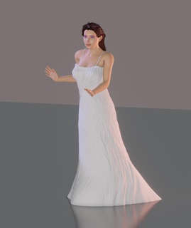 gelin askısız elbise ii erkek arkadaş koca evlilik düğün kek evli fetiş 3d print model - Mito3D