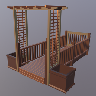 ponte legno legna giocattolo treno modello acqua 3d print model - Mito3D