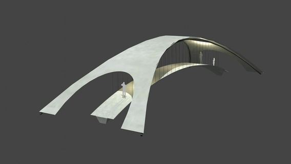 bridge 2202 building construction engineering landscape structure walkway architecture 3d print model - Mito3D