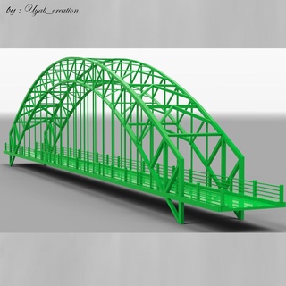 ponte central estrutura Projeto construção Civil 3d print model - Mito3D