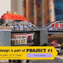 köprü Kent mimari binalar yapılar 3d print model - Mito3D