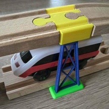 pont poire Lillabo brio jetée bois rail construction_toys 3d print model - Mito3D