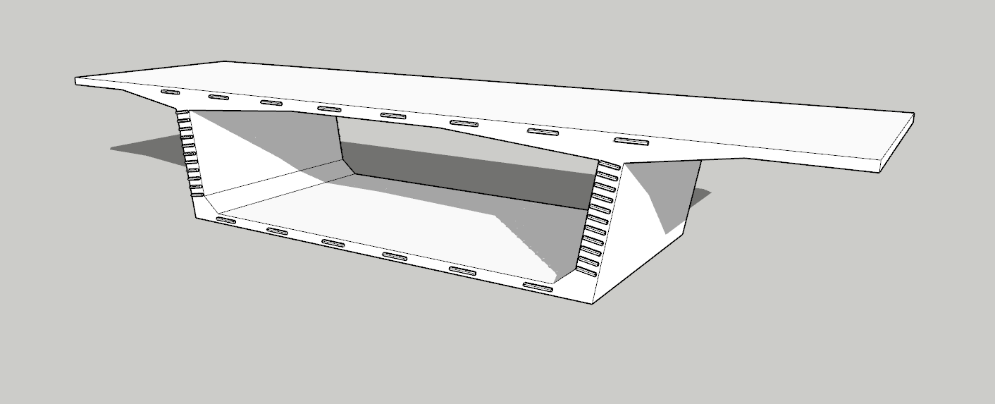 Brücke Segment 3D print model - Mito3D