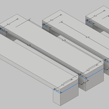 puente prueba herramienta 3dtest bench mark marking banco punto referencia evaluación comparativa banquillo calibrar calibración fácil impresión 3d print model - Mito3D