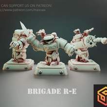 brigata re 04 + 05 06 robot gioco guerra warhammer 40k ragno scout mecha fdm miniatura serbatoio battaglia 3d print model - Mito3D