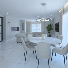 helle klassischen Stil Wohnzimmer Architektur Schlafzimmer Innenraum 3d Möbel Küche 3d print model - Mito3D