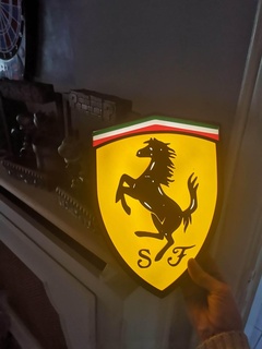 brilhante logotipo Ferrari logotipo Ferrari brilhante 3d print model - Mito3D