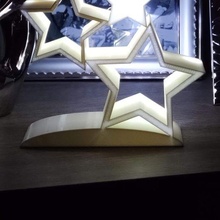 luminosa foto telaio moda stella luce 3d print model - Mito3D