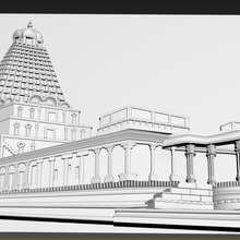 brihadeeswara temple architecture indian thanjai periya kovil rajarajeswaram panel wood cnc 3d 3d print model - Mito3D