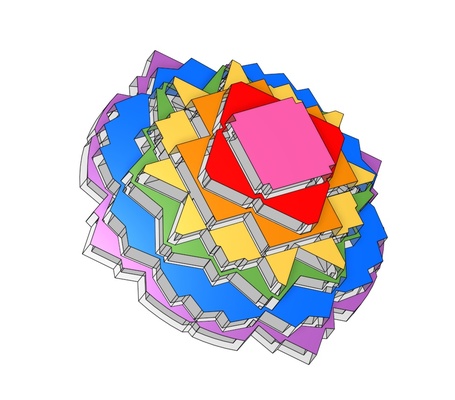 brillouin zone in reciprocal lattice bragg planes 3d solid presentation art energy variation degeneracy gap opens points to s derivation 3d print model - Mito3D