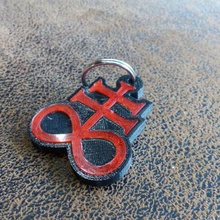 brimstone keychain jewelry azazel binding isaac keychains 3d print model - Mito3D