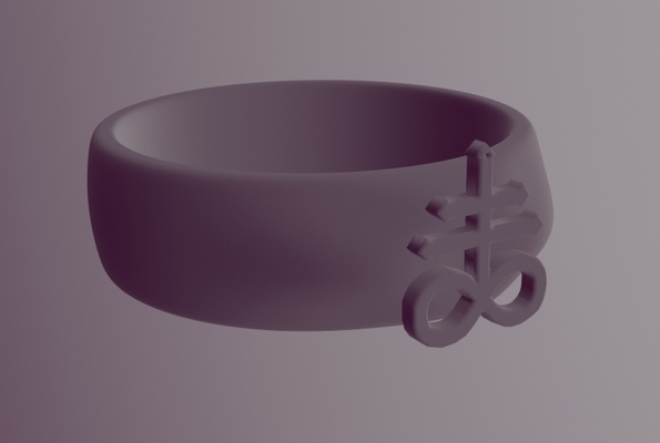 brimstone ring jewelry isaac game pixel dark alchemy hell death satan 3d print model - Mito3D