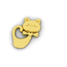 brinco gato bijoux boucle d'oreille cat chat 3d print model - Mito3D