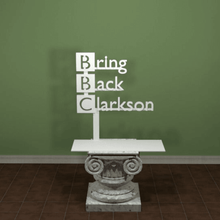 bring back clarkson - bbc art signs logos sign logo 3d print model - Mito3D