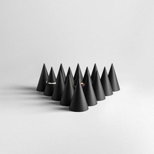 bring rings ring holder forest cone shaped minimal design 3d print model - Mito3D