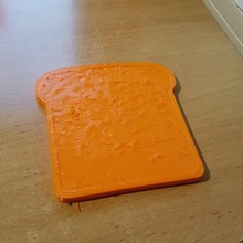 brioche de la rebanada juego mesa comedor niño 3d print model - Mito3D