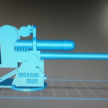 british 4 inch cannon 3d print model - Mito3D