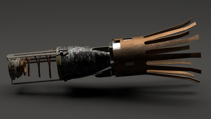 british bl755--commercial uxo submunition 3d print model - Mito3D