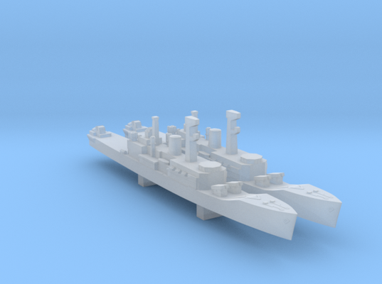 britisch schlanker klasse stapel 2 abgeschleppt array 1 1800 spiel seelöwe vorherrschaft modern marine wargaming 3d print model - Mito3D