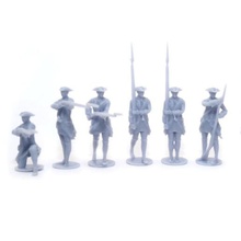 british lineinfantry box seven years war french indian wars game miniature musket soldier wargame tabletop 28mm 3d print model - Mito3D