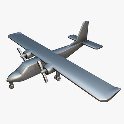 britten-norman bn-2 islander - 1 400 scale game scale-model miniature wargaming 3d-printed n-scale aircraft airplane 3d-printing 3d-print stl ready-to-print miniatures 3d print model - Mito3D