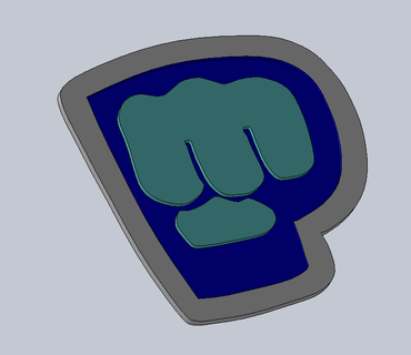 frérot poing pewdiepie brofist Youtube 3d print model - Mito3D