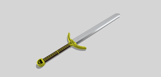 spadone spada puntello arma lama 3d print model - Mito3D