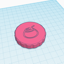 broche para paquete yerba rosca 3d print model - Mito3D