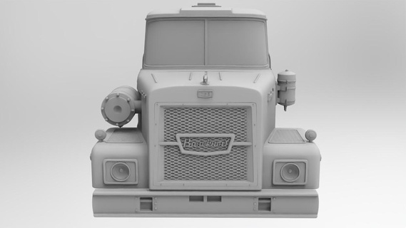Brockway 759 1 32 échelle taxi semi camion vieux stl 3dprint 3d print model - Mito3D