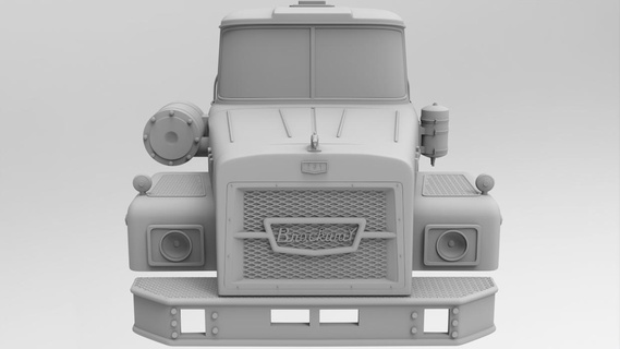 Brockway 761 1 32 échelle taxi semi camion vieux stl 3dprint 3d print model - Mito3D
