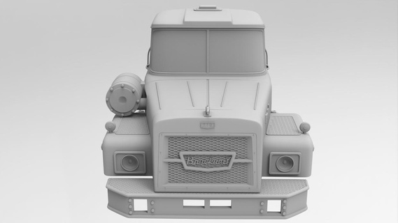 Brockway 776 1 32 échelle taxi semi camion vieux stl 3dprint 3d print model - Mito3D
