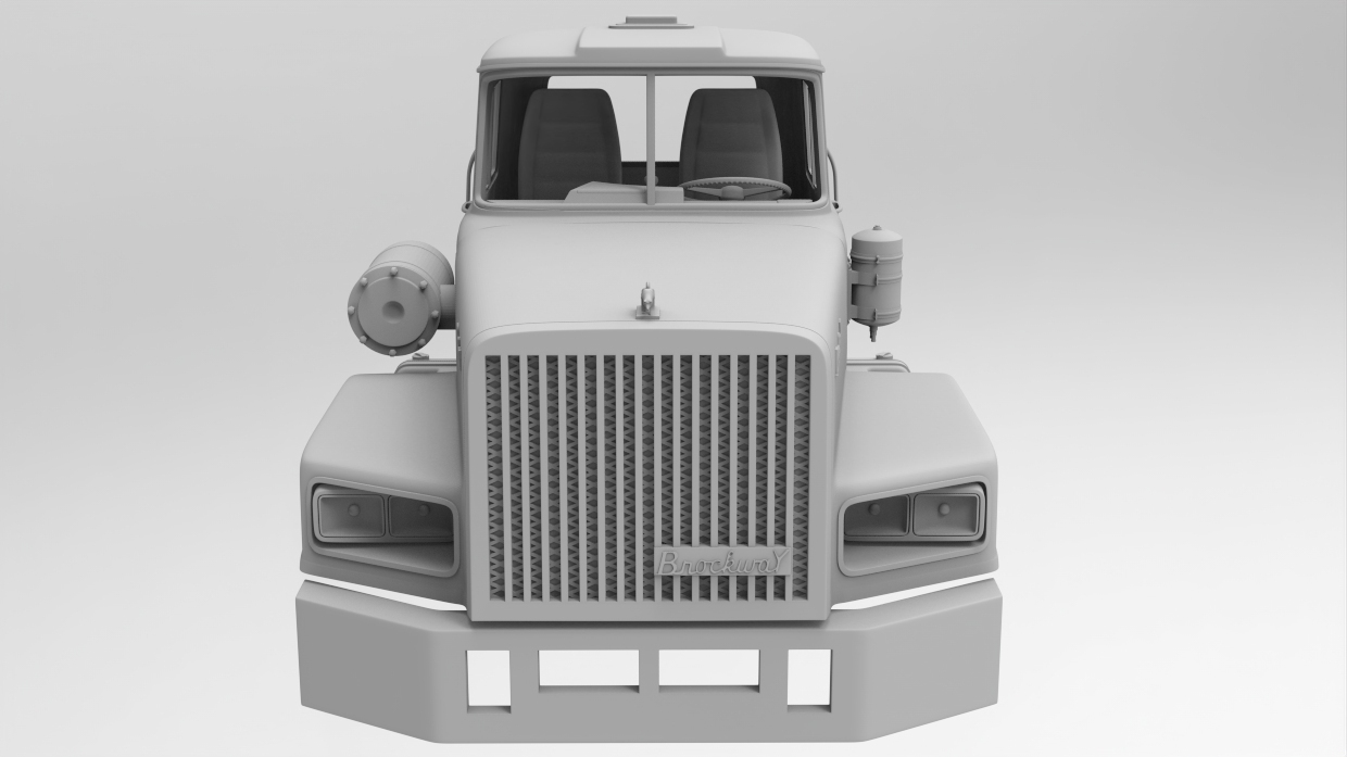puente concepto 1 32 escala taxi semi camión antiguo stl 3dprint 3D print model - Mito3D