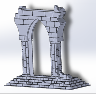 broken arch 3d print model - Mito3D