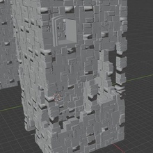 quebrado castelo portão fortaleza fantasia dnd d estragado miniatura 3d print model - Mito3D