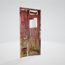 puerta rota.de la arquitectura.horror.el horror de puerta.la madera vieja 3d print model - Mito3D