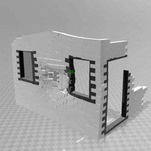 broken house terrain bruchbude buildings_structures 3d print model - Mito3D